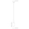 Z-Lite Arden Pendant, 1-Light, 4.5 In.W x 11.5 In.H, Brushed Nickel/Clear 651P-ROD-BN - alternate 4